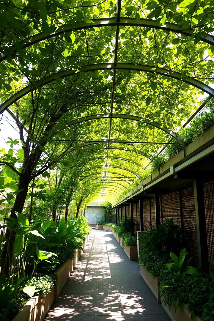 Eco Friendly Green Roof Walkways - 22 Covered Walkway Ideas
