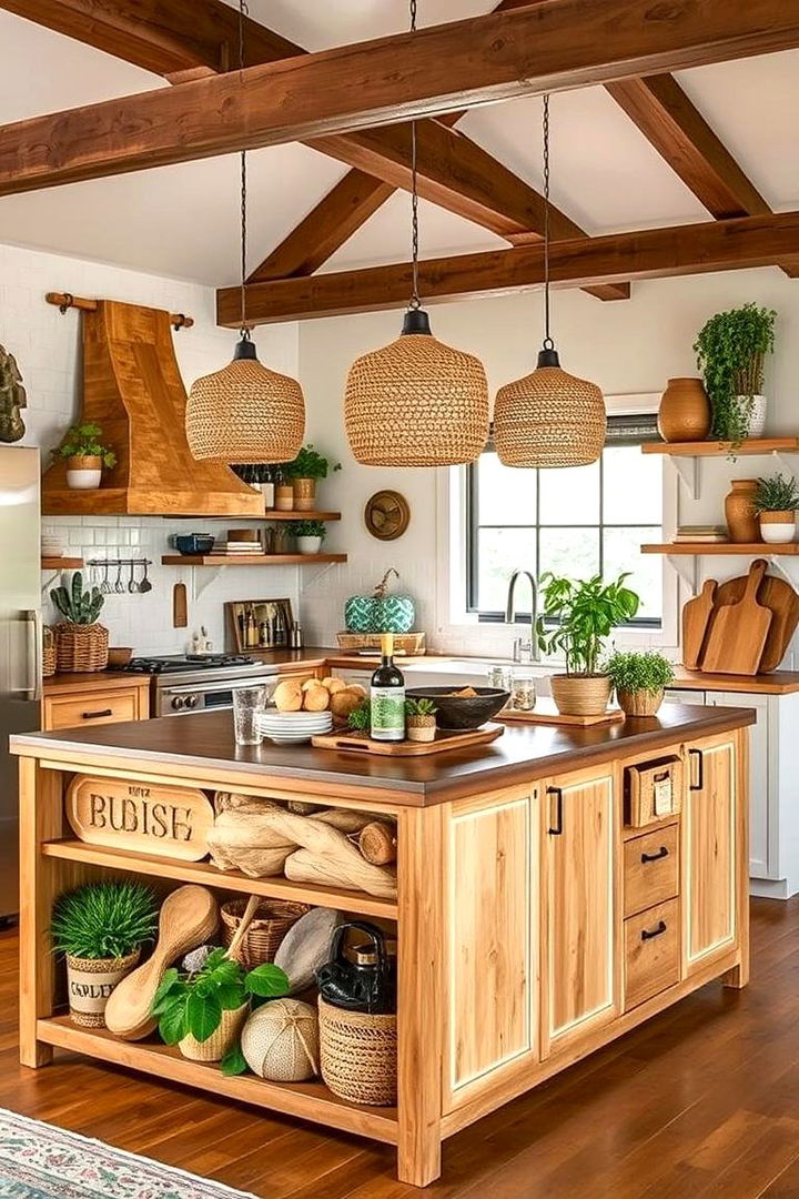 Eco Friendly Green Setup - 22 Kitchen Island Centerpiece Ideas