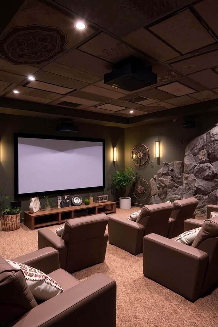 Eco Friendly Home Theater Design - 22 Basement Home Theater Ideas