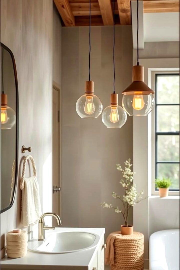 Eco Friendly Illumination Ideas - 22 Bathroom Pendant Lighting Ideas
