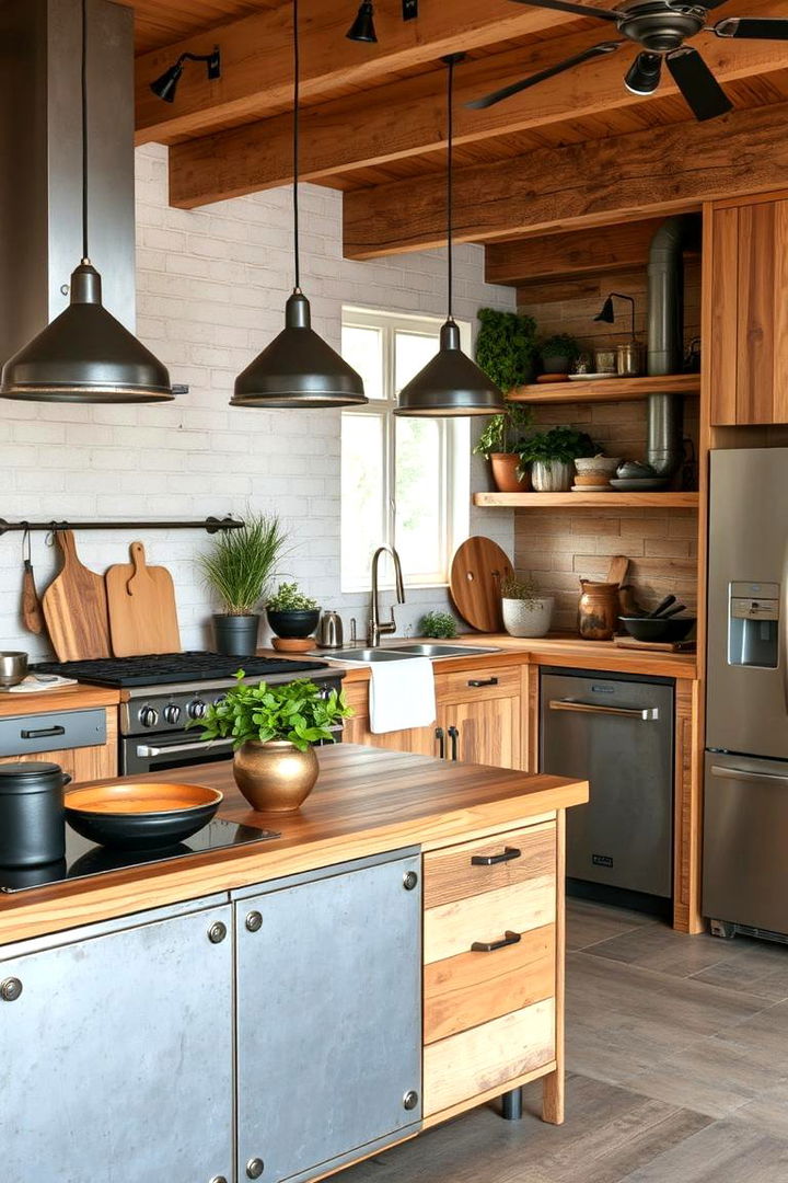 Eco Friendly Industrial Materials for Sustainable Design - 22 Industrial Kitchen Ideas
