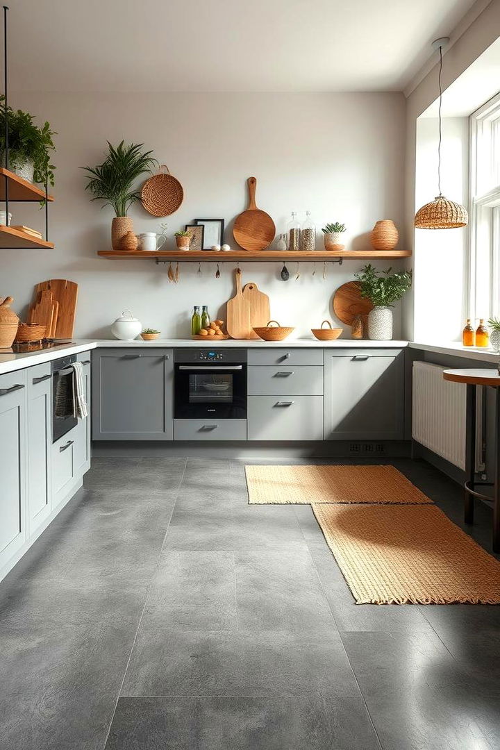 Eco Friendly Inspirations - 22 Kitchens With Grey Floors