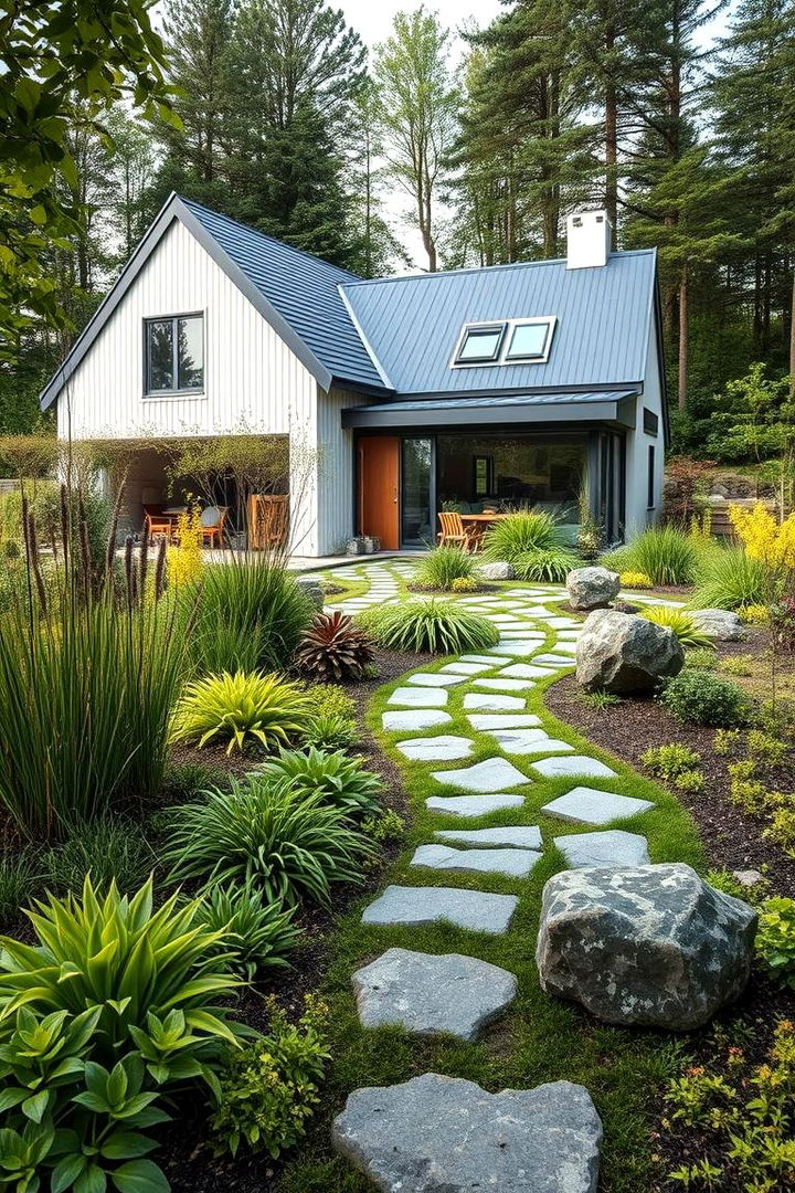 Eco Friendly Landscaping Around the Home - 22 Scandinavian House Exterior Ideas