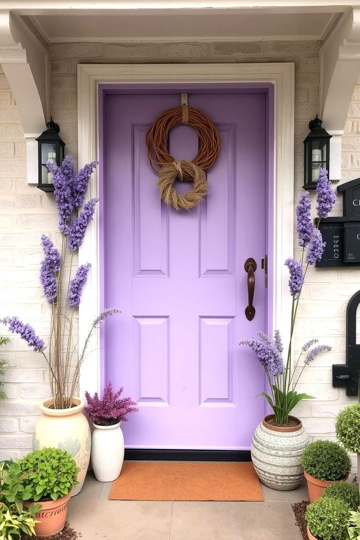 Eco Friendly Lavender Decorations - 22 Lavender Front Door Ideas