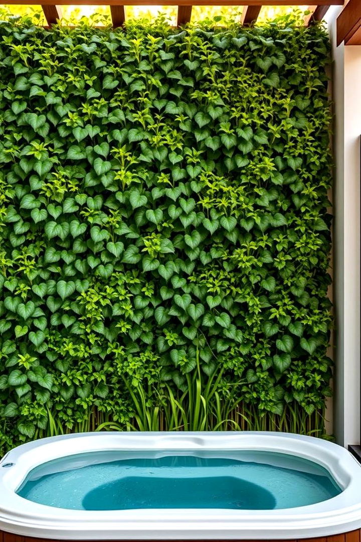 Eco Friendly Living Walls - 22 Backyard Hot Tub Privacy Ideas