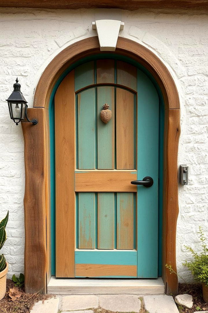 Eco Friendly Material Emphasis - 22 Turquoise Front Door Ideas