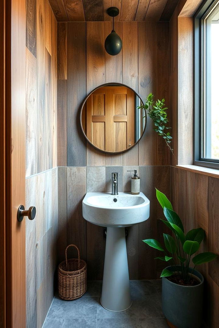 Eco Friendly Material Focus - 22 Green Powder Room Ideas