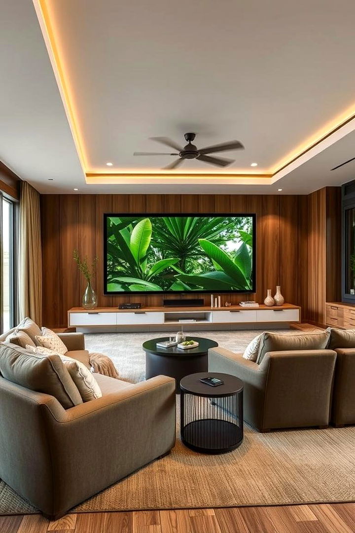 Eco Friendly Materials - 22 Media Room Ideas