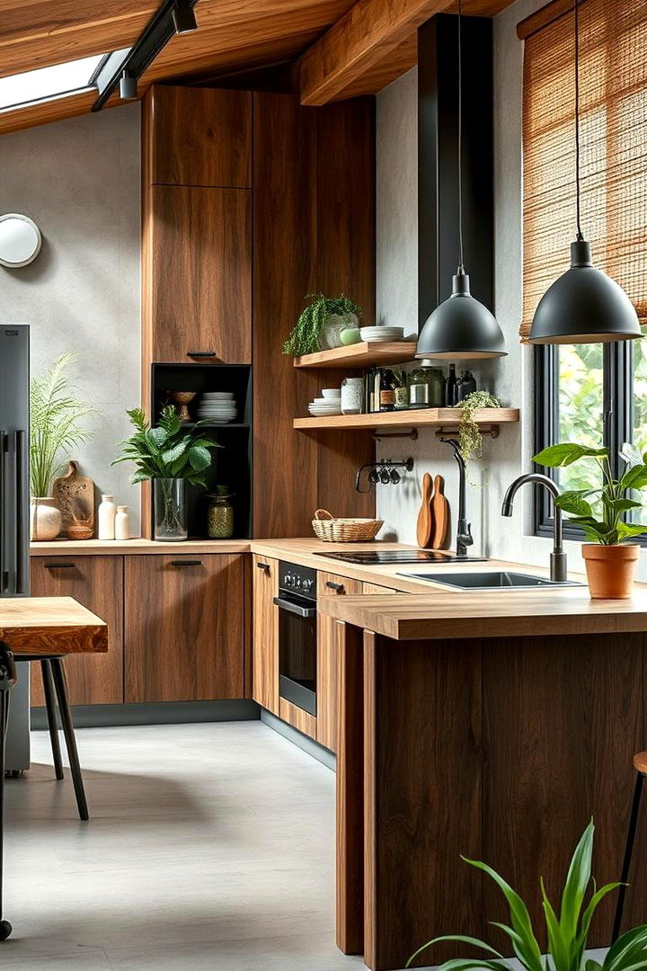 Eco Friendly Materials - 22 Black and Brown Kitchen Ideas
