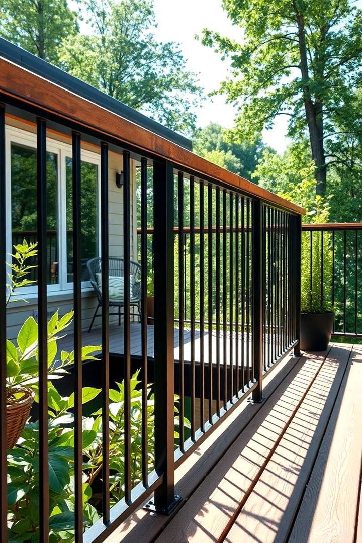 Eco Friendly Materials - 22 black deck railing ideas