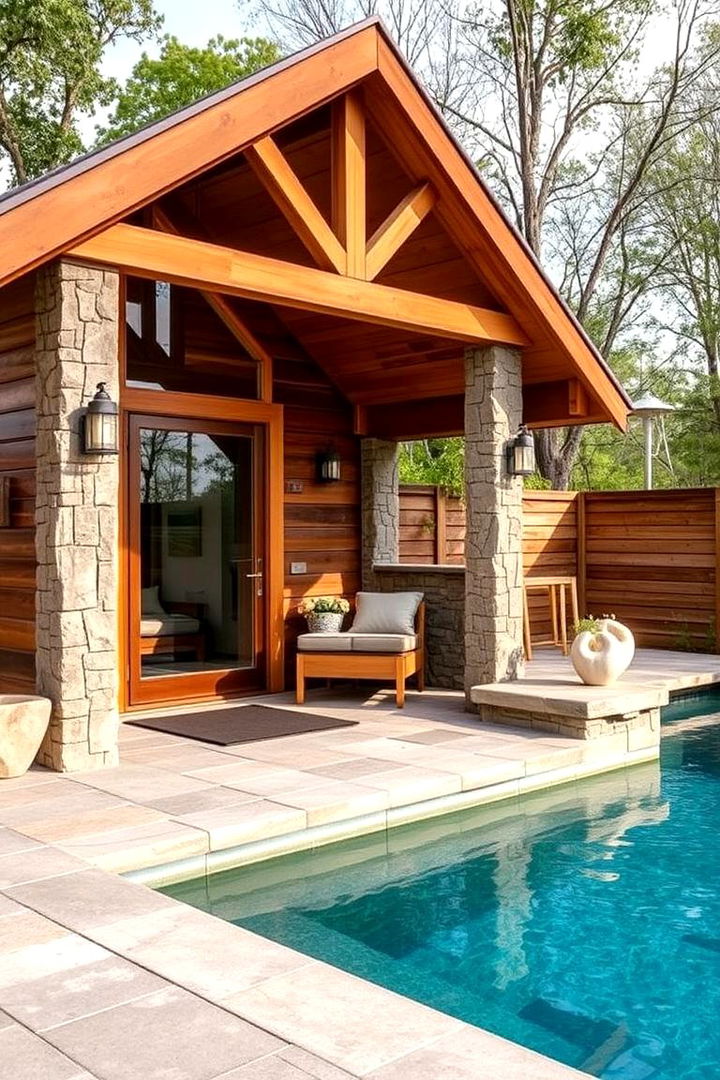 Eco Friendly Materials and Energy Efficiency - 22 Pool House With Outdoor Kitchen Ideas