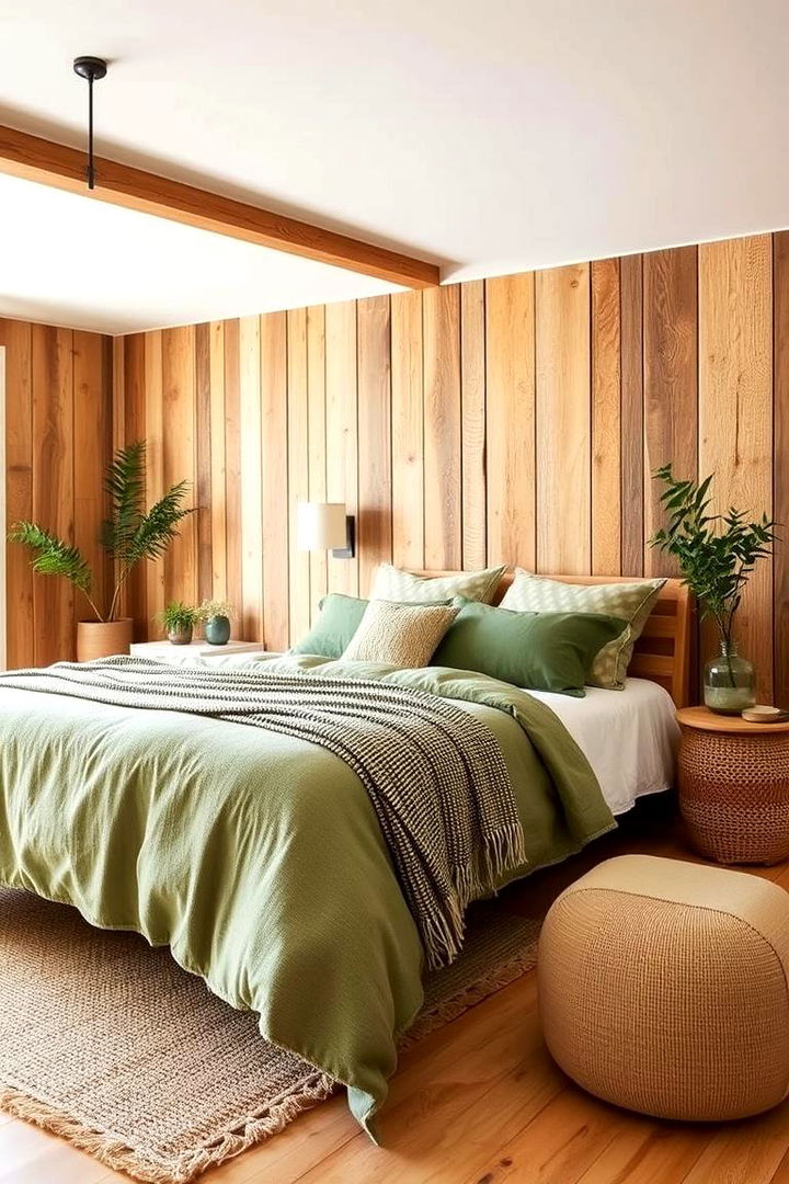 Eco Friendly Materials and Finishes - 22 Green and Beige Bedroom Ideas