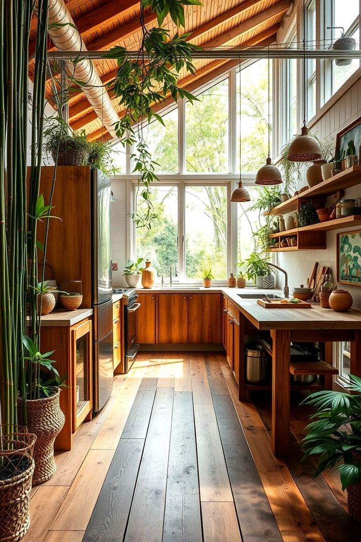 Eco Friendly Materials for a Sustainable Kitchen - 22 Sloped Ceiling Kitchen Ideas