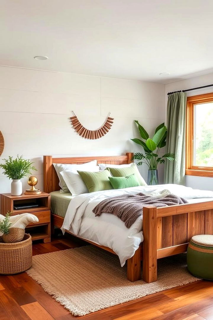 Eco Friendly Materials for a Sustainable Sanctuary - 22 Green and White Bedroom Ideas