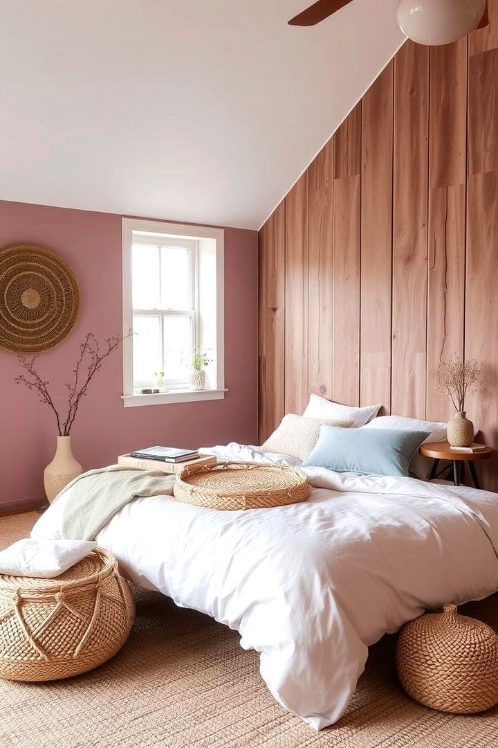 Eco Friendly Materials in Decor - 22 Dusty Rose Bedroom Ideas