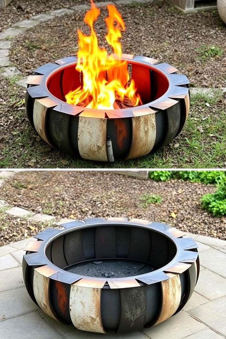 Eco Friendly Metal Fusion - 22 Metal Fire Pit Ideas