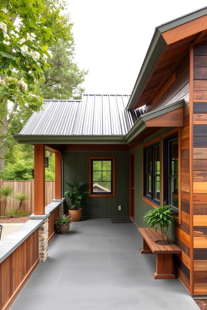 Eco Friendly Modern Design - 22 Metal Roof Porch Design Ideas