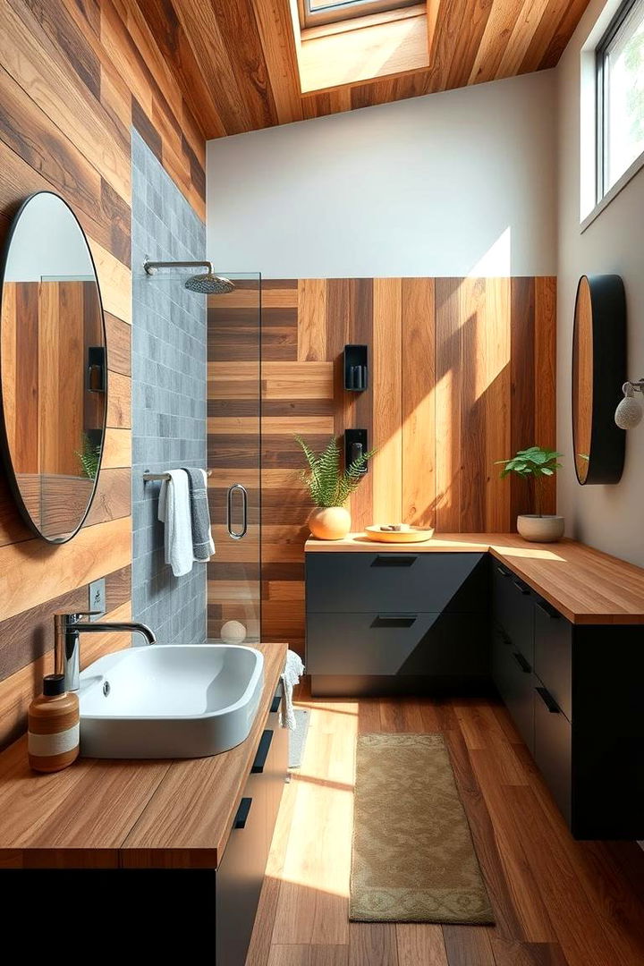 Eco Friendly Modern Design - 22 bathroom with black cabinets ideas