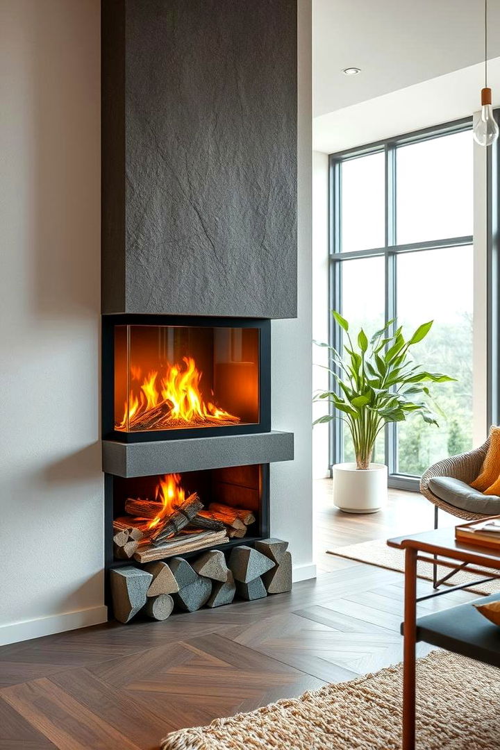 Eco Friendly Modern Fireplace - 22 Modern Fireplace Ideas