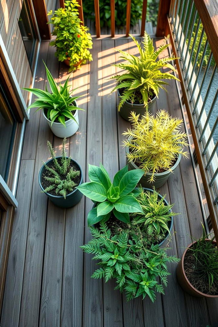 Eco Friendly Native Planting - 22 Deck Decorating Ideas With Plants