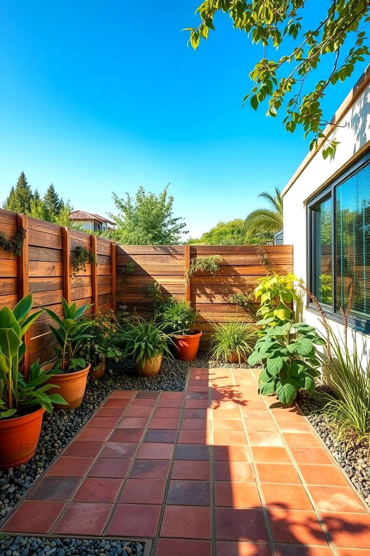 Eco Friendly Oasis - 22 Red Paver Patio Ideas