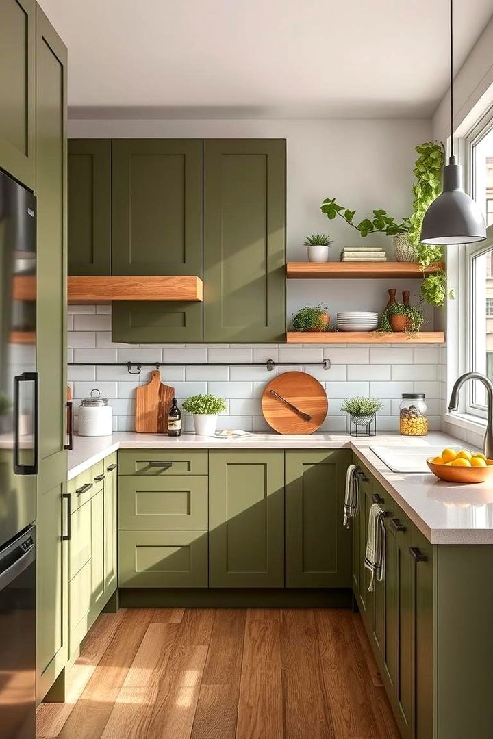 Eco Friendly Olive Choices - 22 Olive Green Kitchens