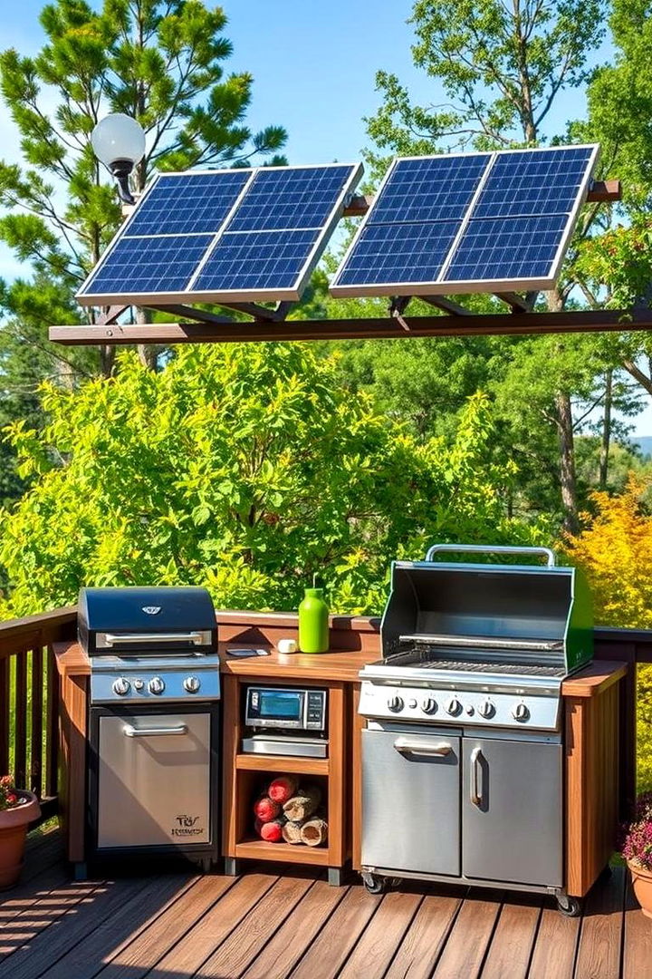 Eco Friendly Options - 22 Outdoor Kitchen on Deck