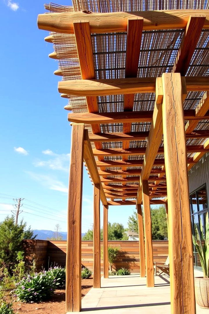 Eco Friendly Pergola Shade Options Using Recycled Materials - 22 Pergola Shade Ideas