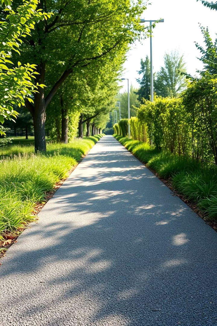 Eco Friendly Permeable Asphalt Path - 22 Asphalt Walkway Ideas