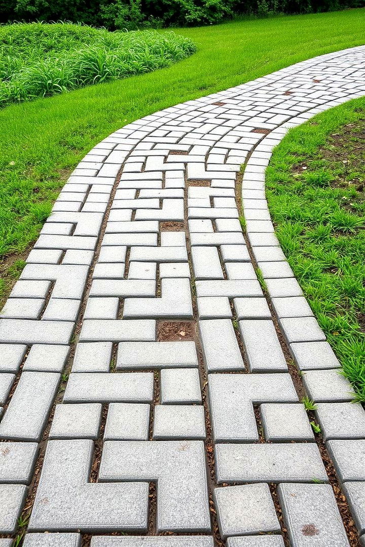 Eco Friendly Permeable Pavers - 22 Grey Paver Walkway Ideas
