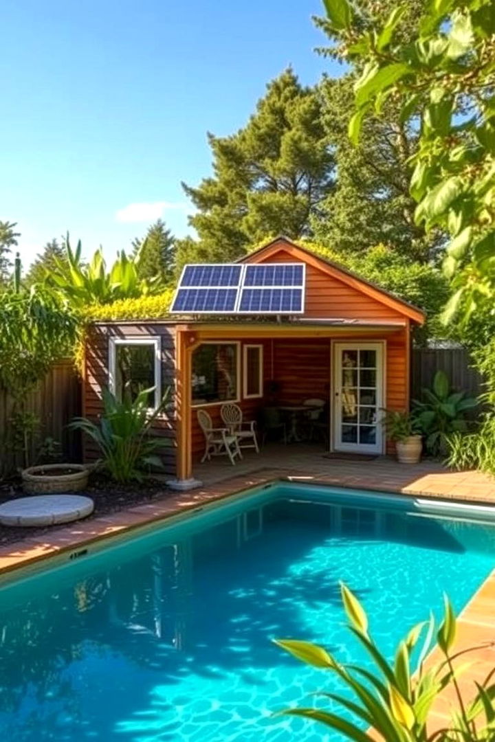 Eco Friendly Pool Shed - 22 Pool Shed Ideas