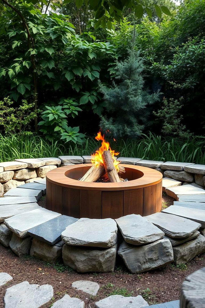 Eco Friendly Reclaimed Design - 22 Backyard Fire Pit Ideas Landscaping