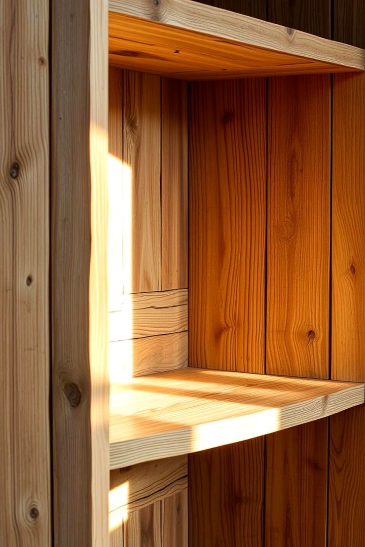 Eco Friendly Reclaimed Wood - 22 Corner Bookshelf Ideas