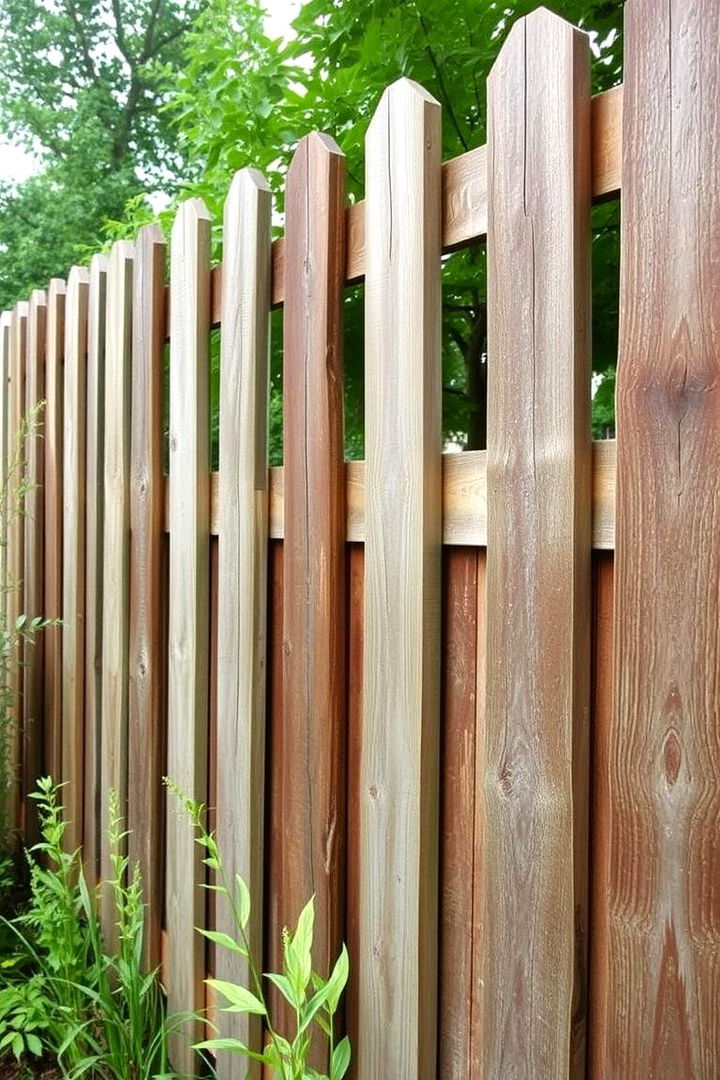 Eco Friendly Reclaimed Wood - 22 Decorative Fence Ideas