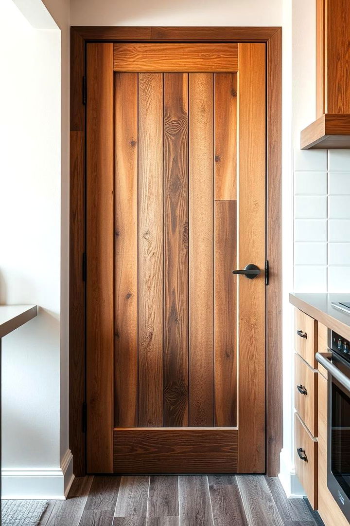 Eco Friendly Reclaimed Wood - 22 Kitchen Door Design Ideas
