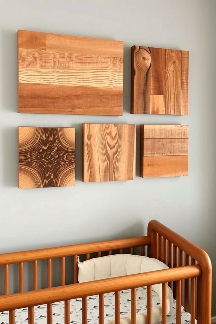 Eco Friendly Reclaimed Wood Art - 22 Nursery Wall Decor Ideas