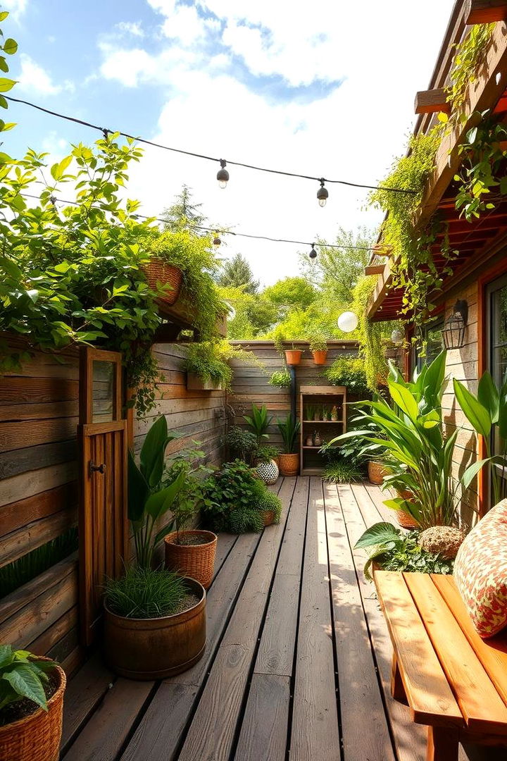 Eco Friendly Reclaimed Wood Deck - 22 Patio Deck Ideas