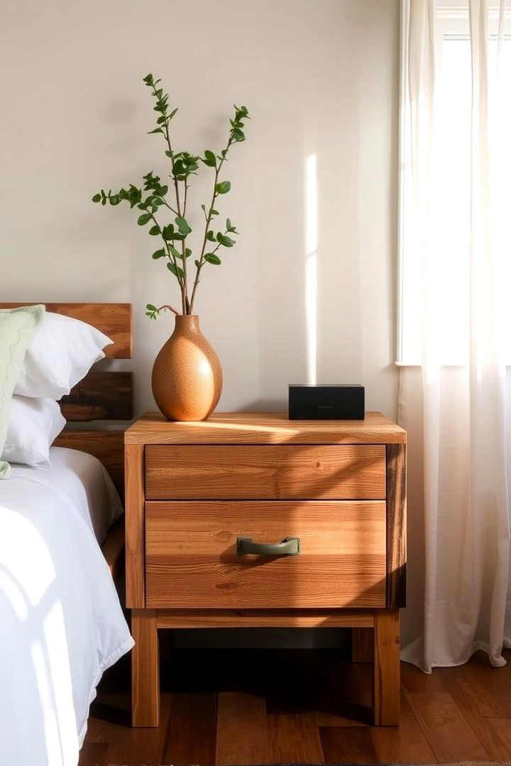 Eco Friendly Reclaimed Wood Nightstand - 22 Nightstand Ideas