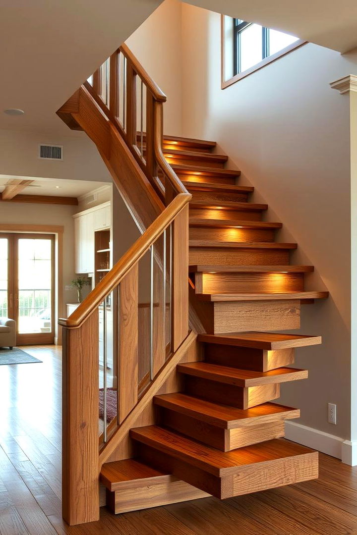 Eco Friendly Reclaimed Wood Staircase - 22 Staircase Ideas