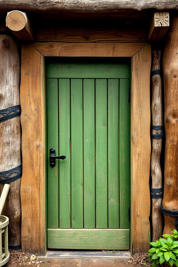 Eco Friendly Reclaimed - 22 Green Front Door Ideas