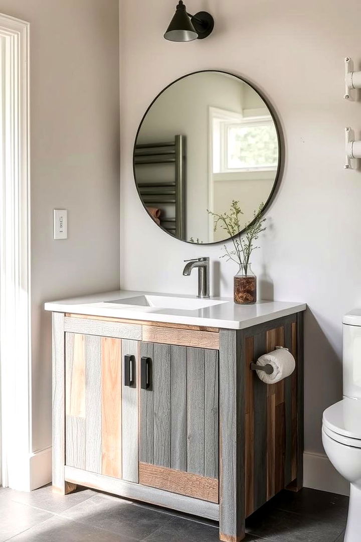 Eco Friendly Recycled Grey Vanity - 22 Grey Bathroom Vanity Design Ideas
