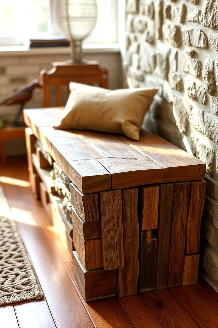 Eco Friendly Recycled Material Benches - 22 Fireplace Bench Ideas
