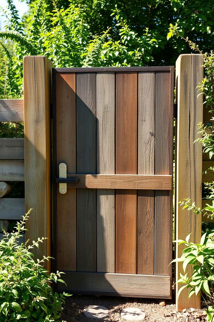 Eco Friendly Recycled Material Entrance - 22 Japanese Garden Gate Design Ideas