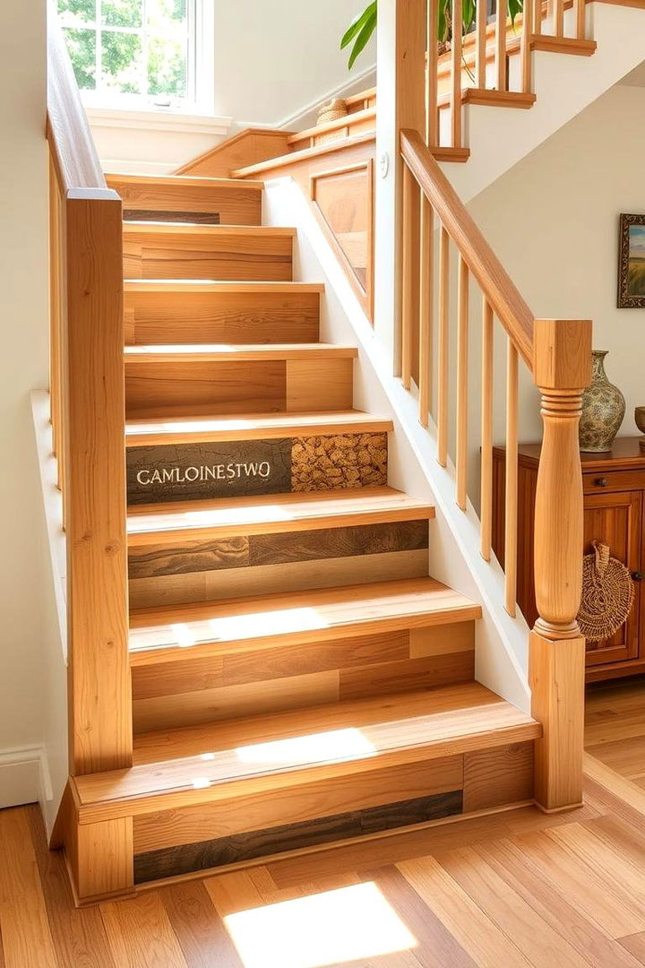Eco Friendly Recycled Material Stair Risers - 22 Stair Riser Ideas