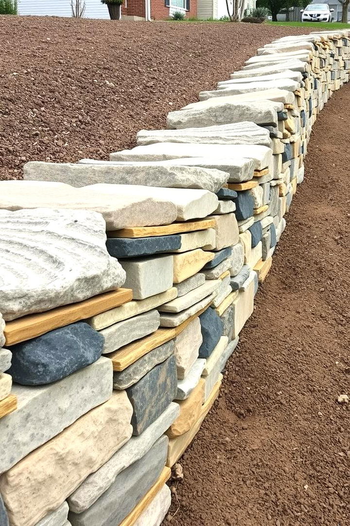 Eco Friendly Recycled Materials - 22 Retaining Wall Ideas for Sloped Backyard