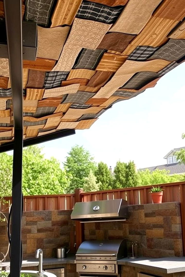 Eco Friendly Recycled Materials Roof - 22 Outdoor Kitchen Roof Ideas
