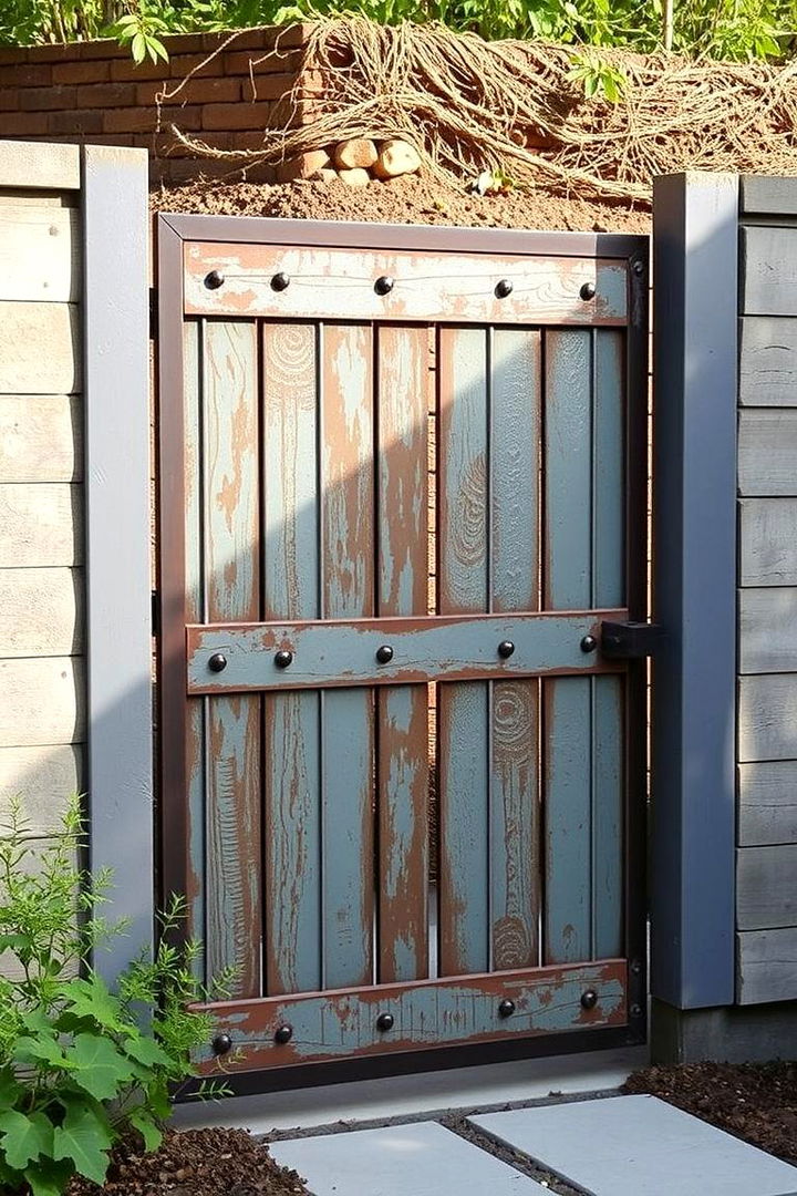 Eco Friendly Recycled Metal Option - 22 garden gate ideas