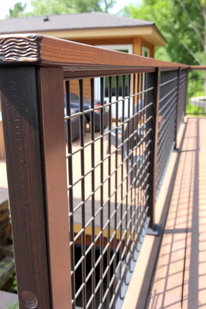 Eco Friendly Recycled Metal - 22 Metal Deck Railing Ideas