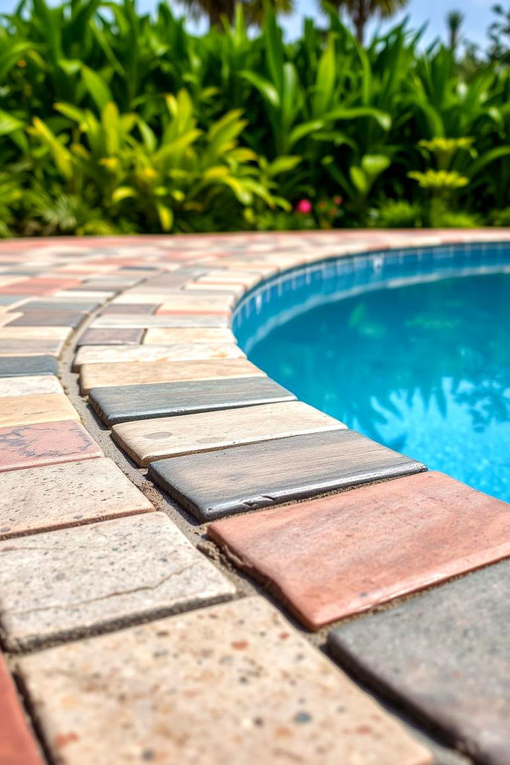 Eco Friendly Recycled Pavers - 22 Pavers Around Pool Ideas