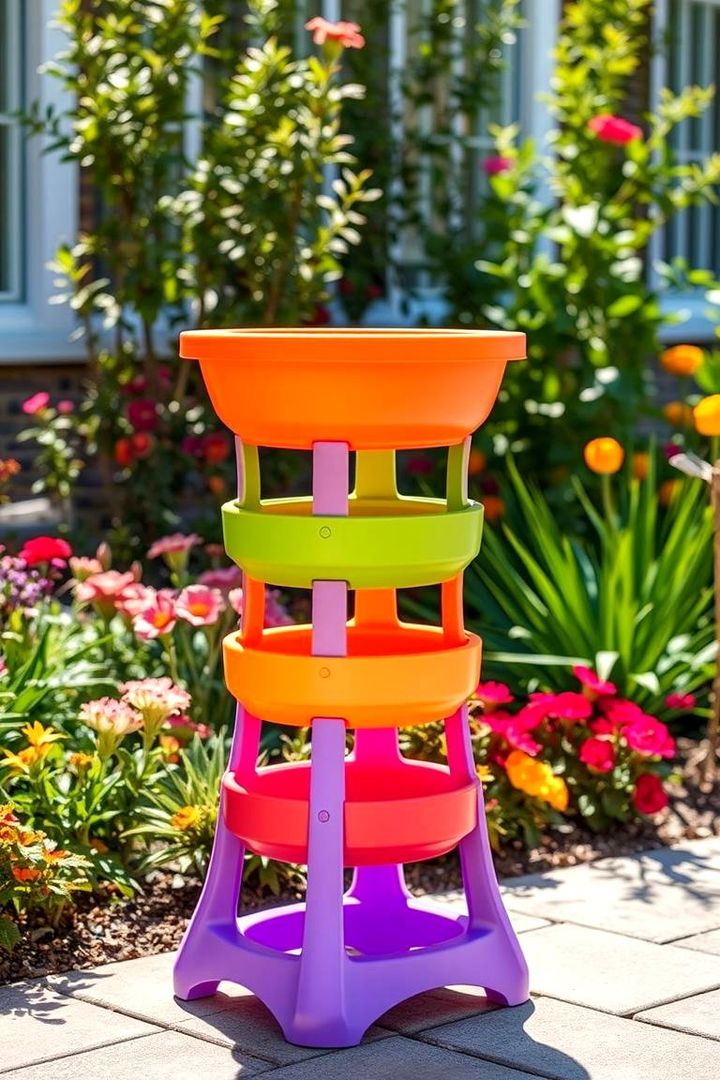 Eco Friendly Recycled Plastic Stand - 22 Outdoor Plant Stand Ideas